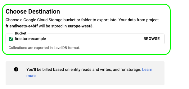 firestore to bigquery - firestore export3 method2