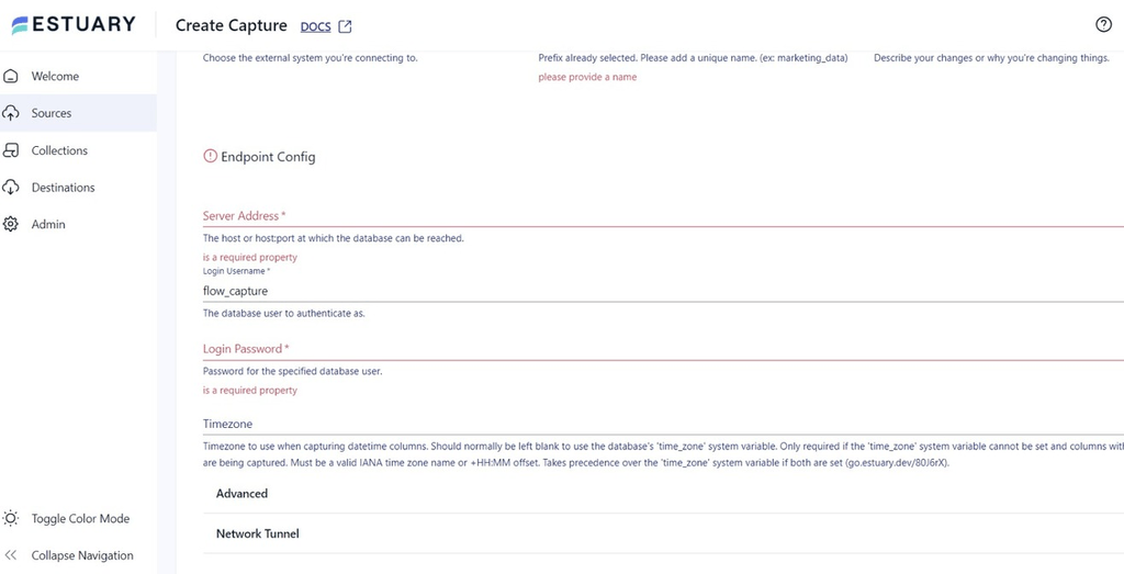 MariaDB to Snowflake - Capture Details