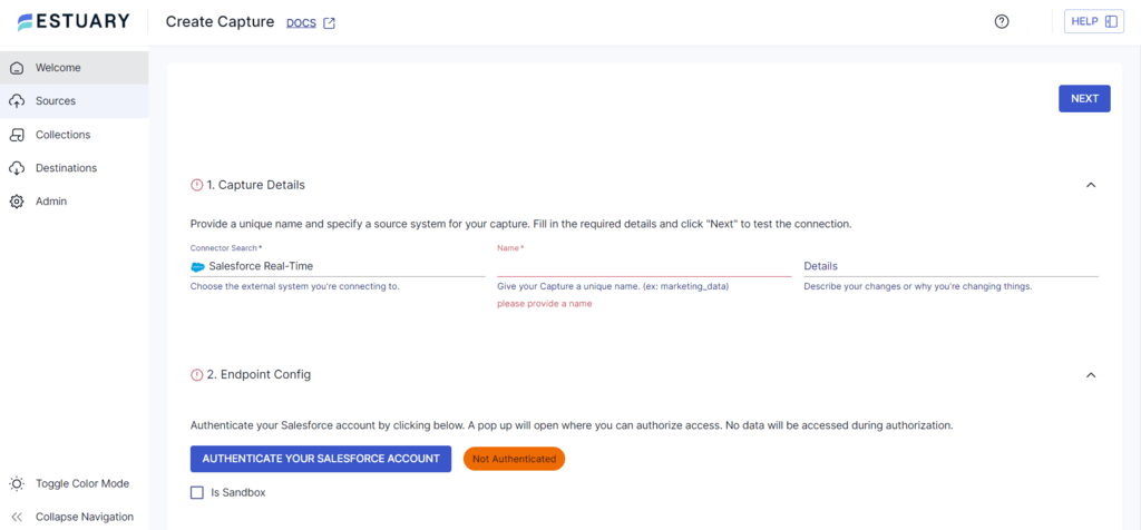 Salesforce to Databricks - Salesforce Connector Configuration