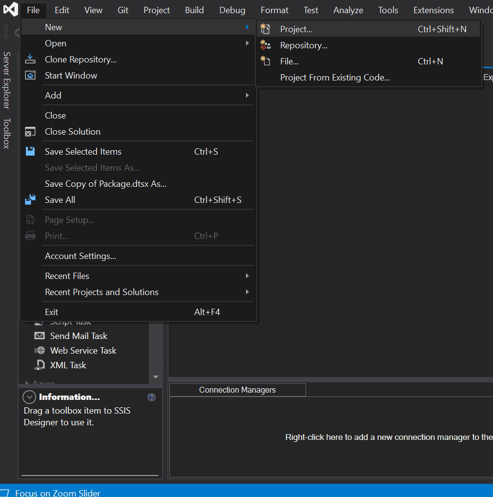 01 sql server to postgres new project