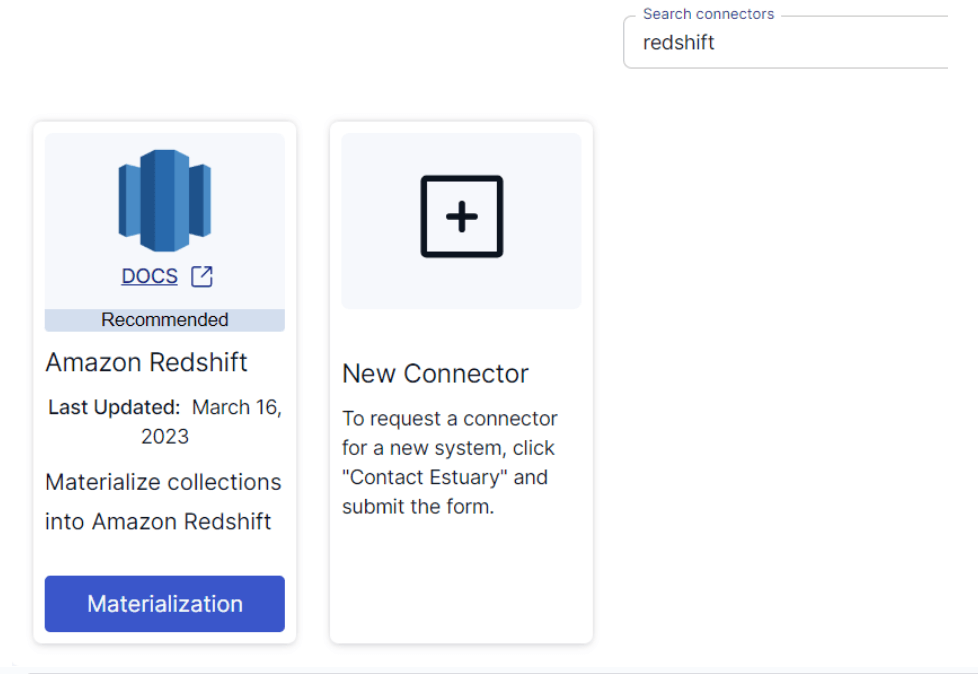 amazon rds to redshift - redshift materialization