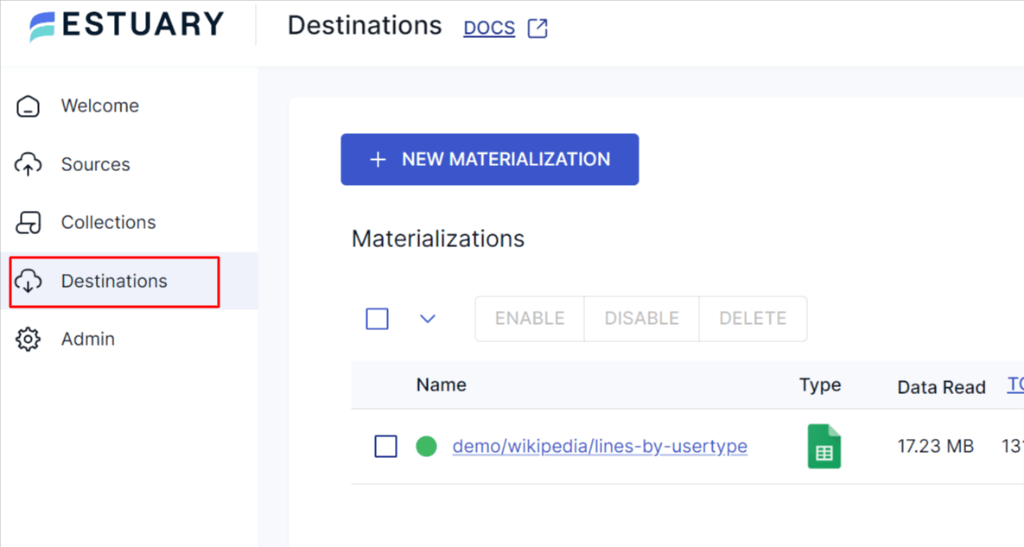 Mixpanel to BigQuery - New Materialization