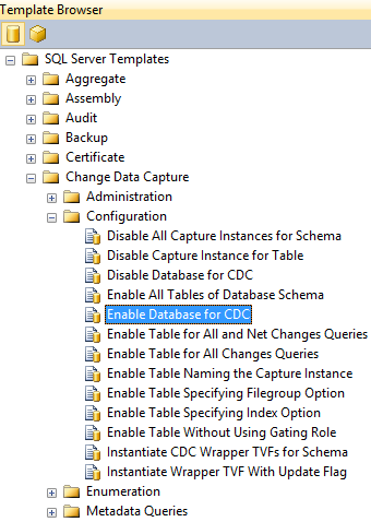 SQL Change Data Capture - Enabling SQL Server CDC