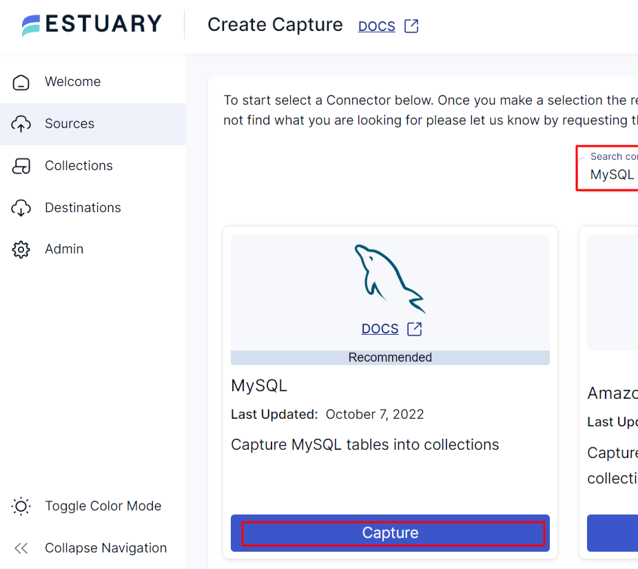 MySQL to SQL - MySQL Capture