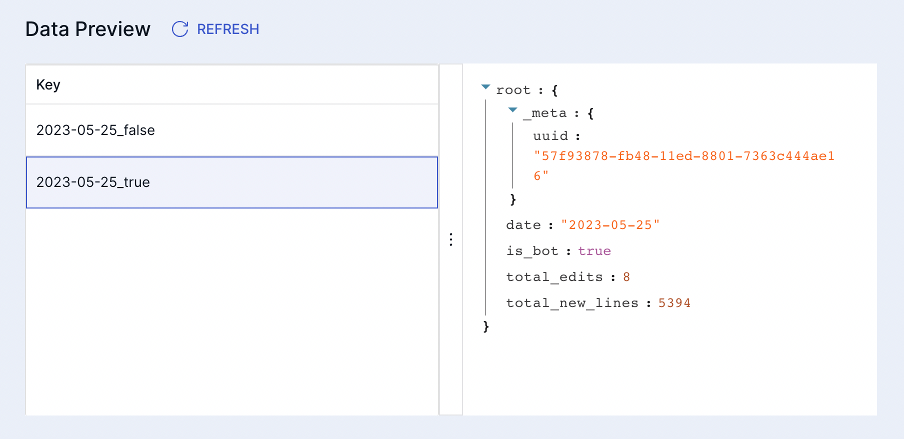 data products - flow collection