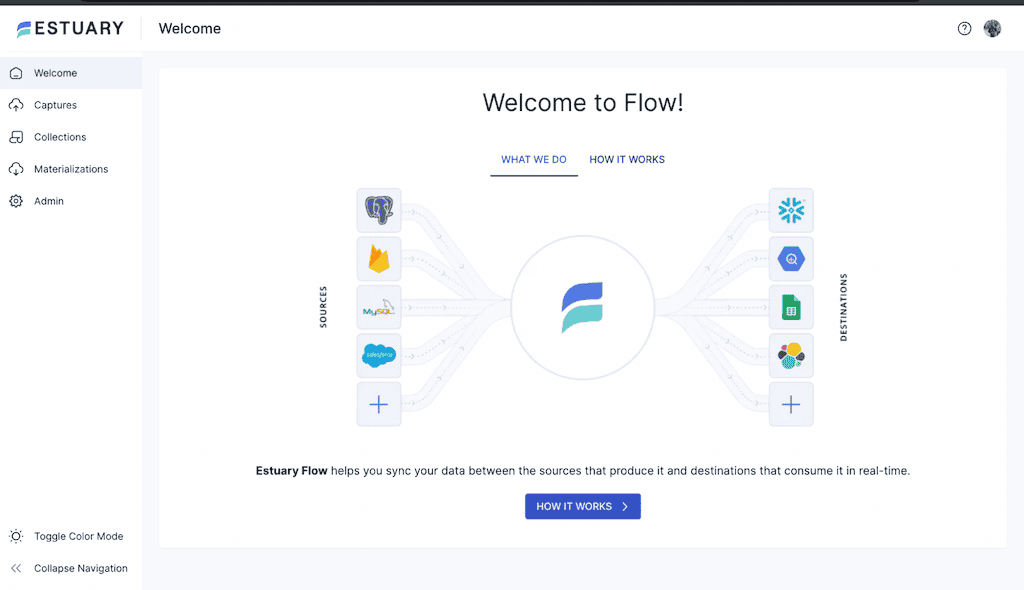 google sheets to snowflake - estuary home