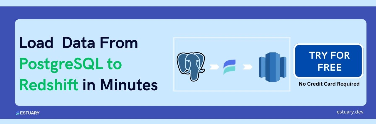 Load  Data From PostgreSQL to Redshift