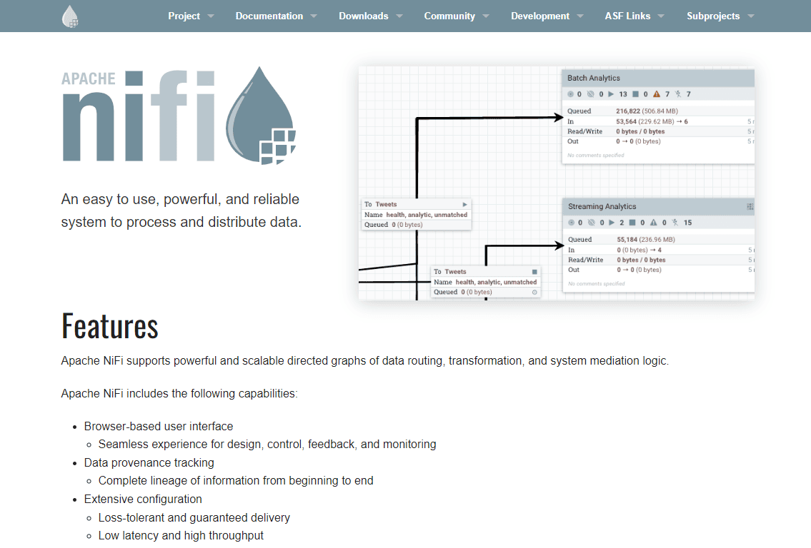 Data Streaming Platforms - Apache Nifi